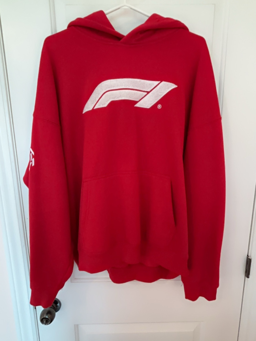 Formula 1 Red Logo Hoodie with Front Pocket